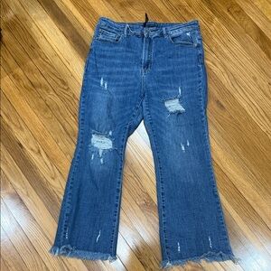 Risen Distressed Blue Women's Jeans
